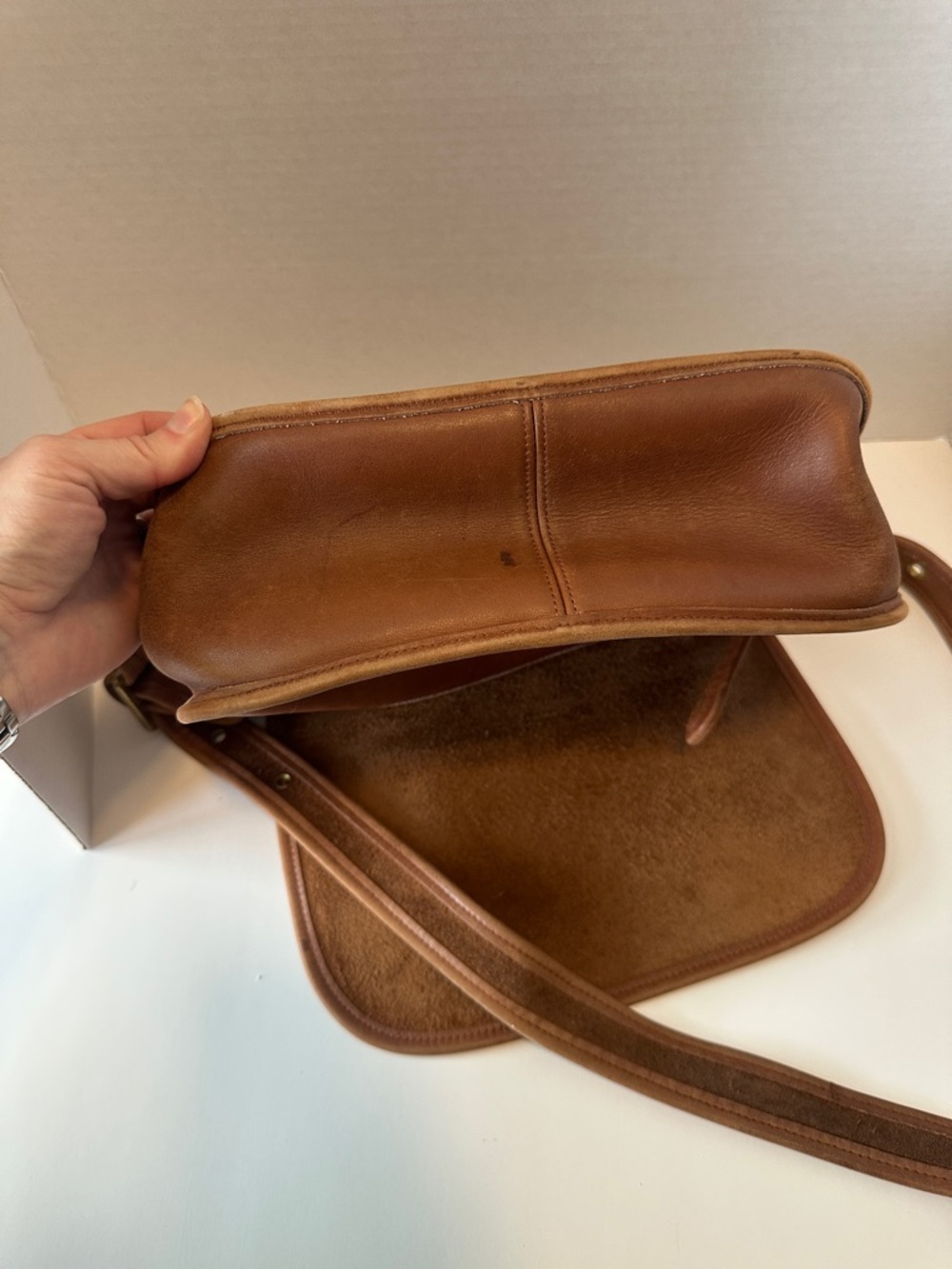Vintage COACH 9951 Patricia’s Legacy Crossbody Brown Leather  Saddle Bag - Picture 11 of 11